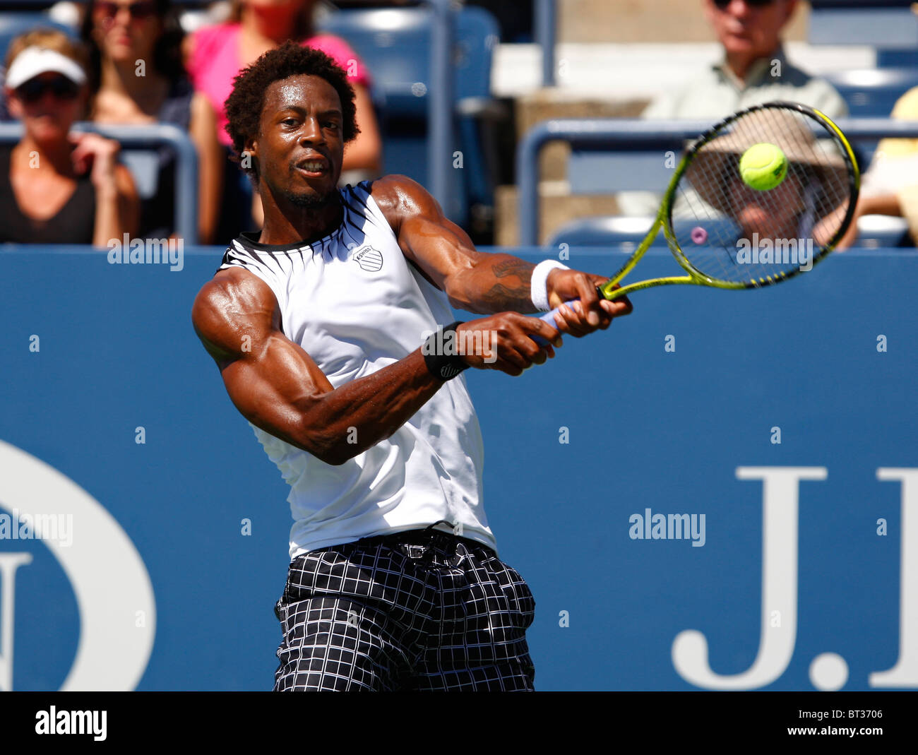 Gael Monfils of France in action at the 2010 US Open Stock Photo - Alamy