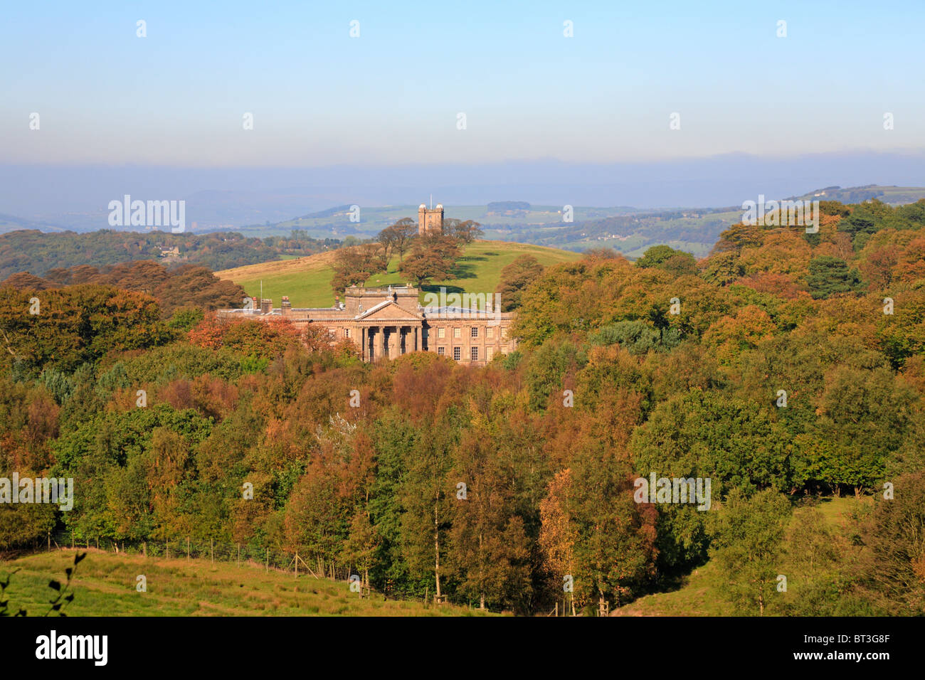 Lyme Park House and The Cage a National Trust property, Disley near