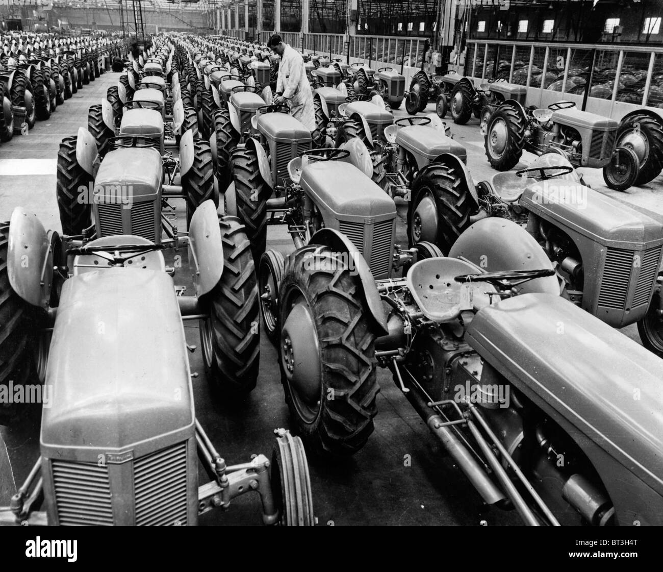 Ferguson tractors on the production line at Banner Lane, Coventry in