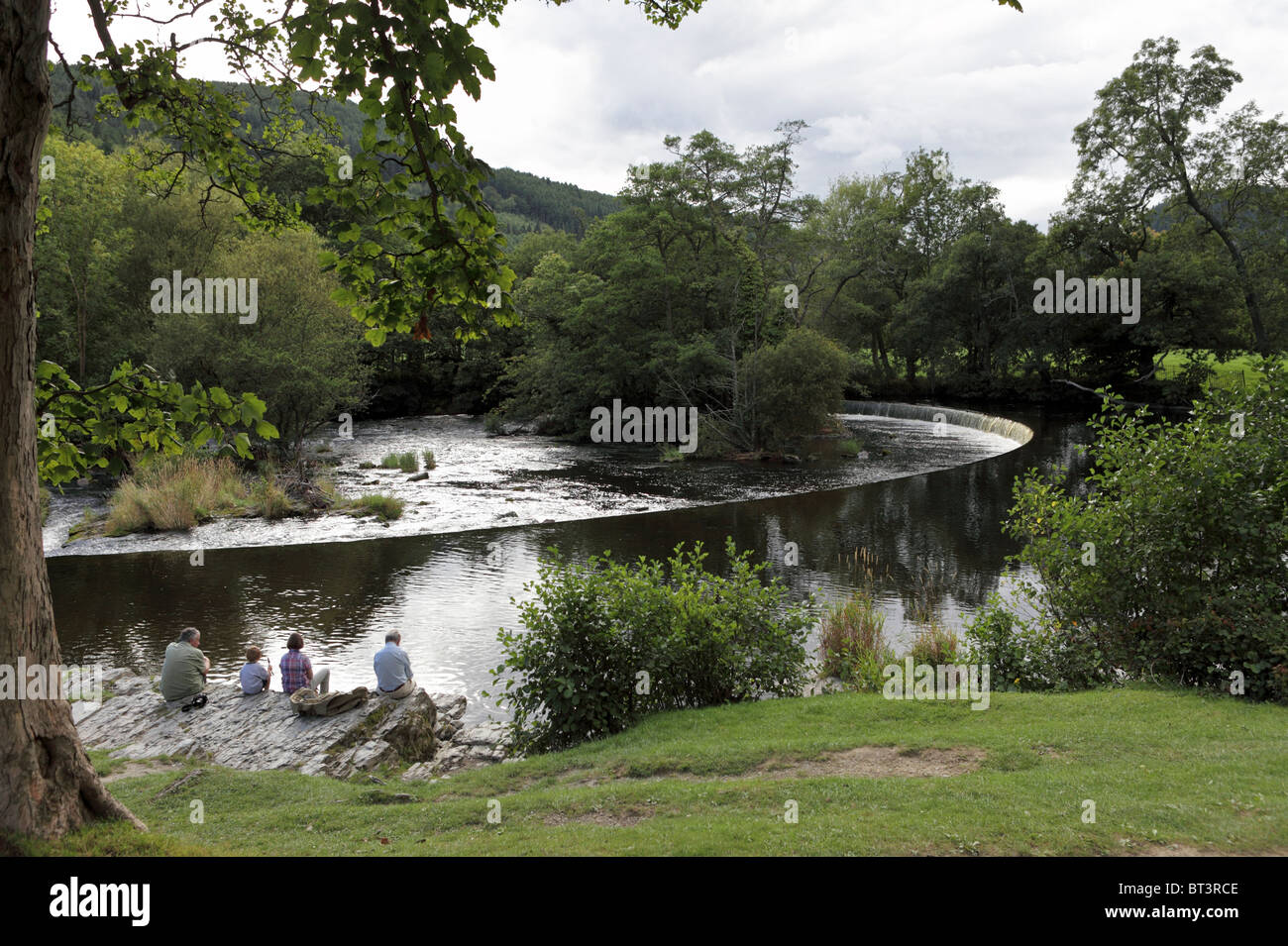The Horseshoe Falls in Wales, designed by Thomas Telford Stock Photo Alamy