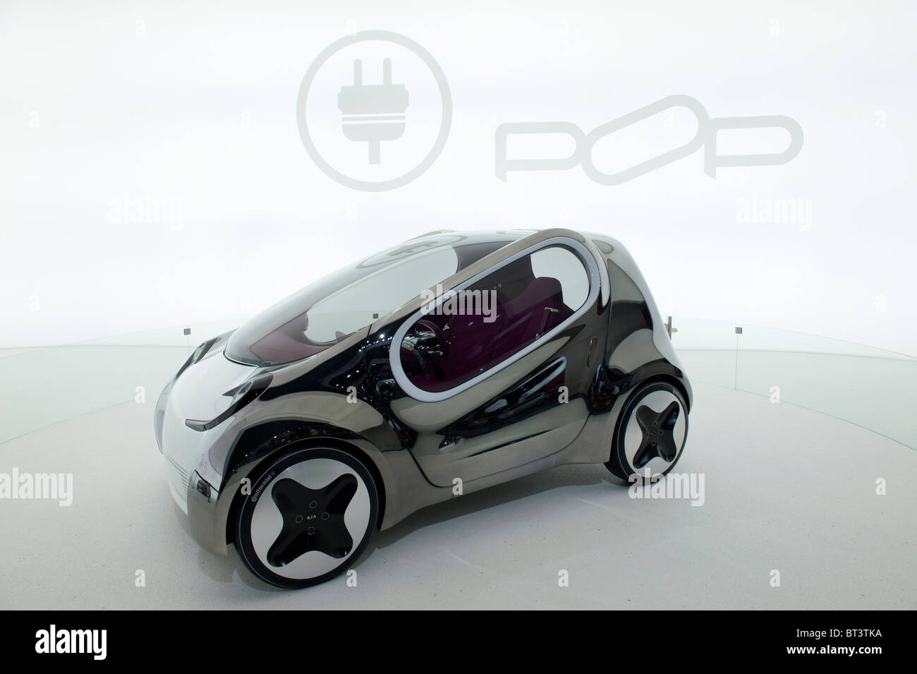 Kia Pop electric concept car at Paris Motor Show 2010 Stock Photo