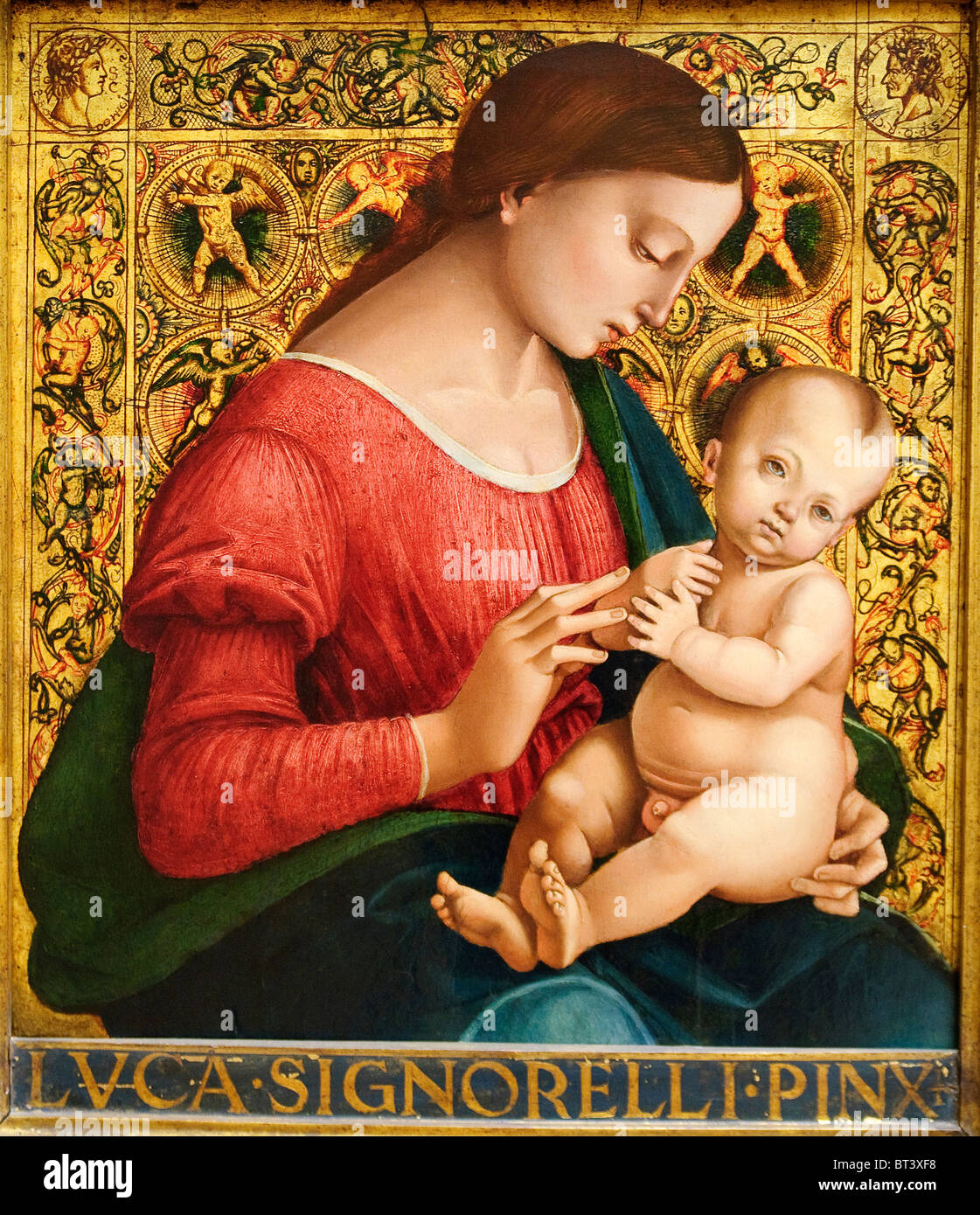 Madonna and Child, ca. 1505–7, by Luca Signorelli Stock Photo - Alamy