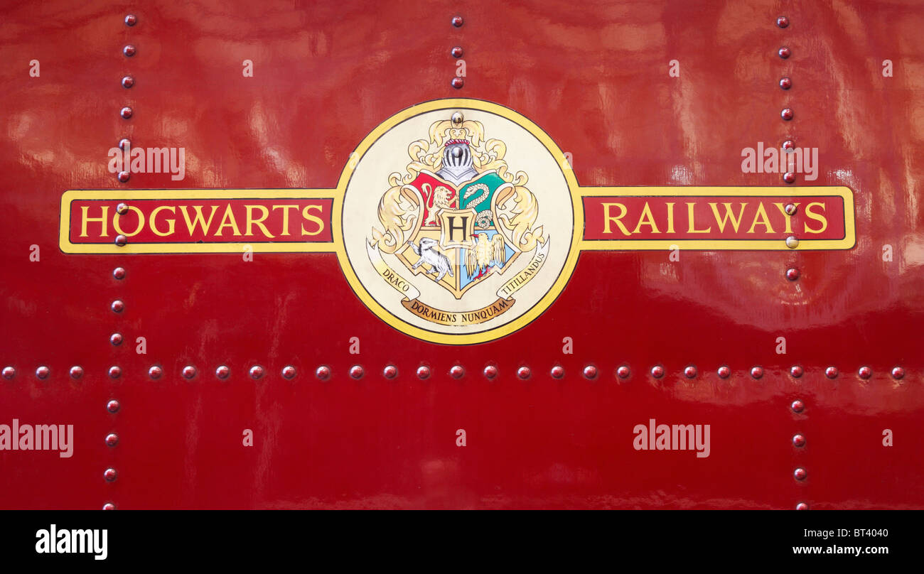 Hogwarts Castle steam train used in Harry Potter films Stock Photo