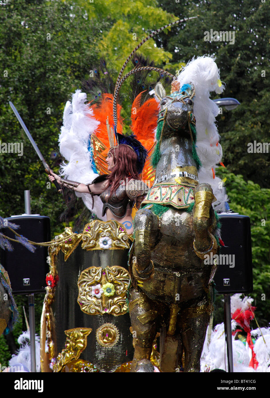 Queen Boudicca at Notting Hill Carnival 2010 Stock Photo