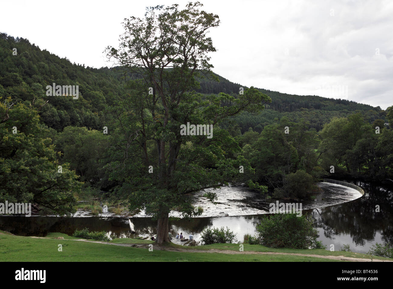 The Horseshoe Falls in Wales, designed by Thomas Telford Stock Photo Alamy