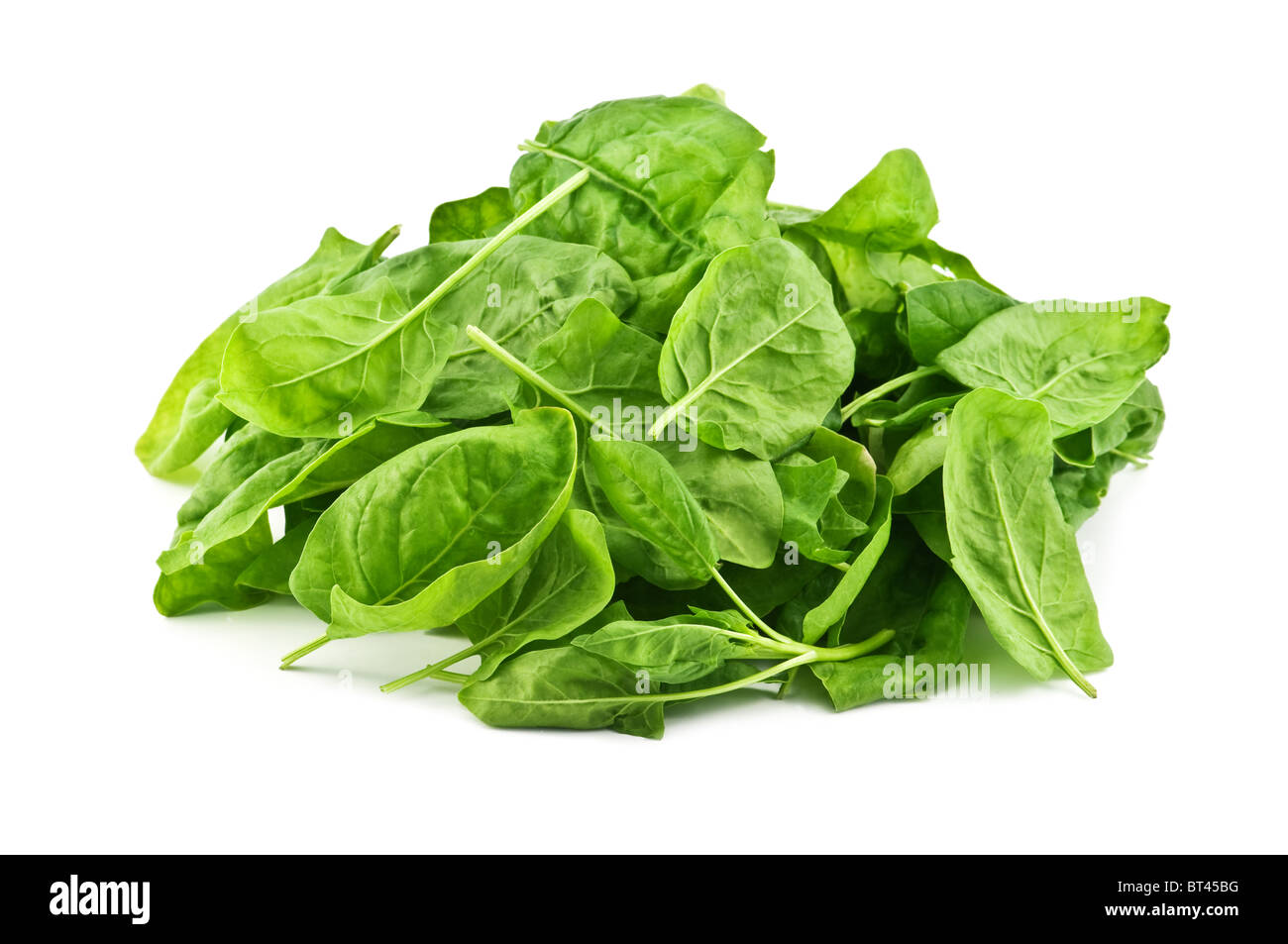 spinach isolated on white background Stock Photo - Alamy