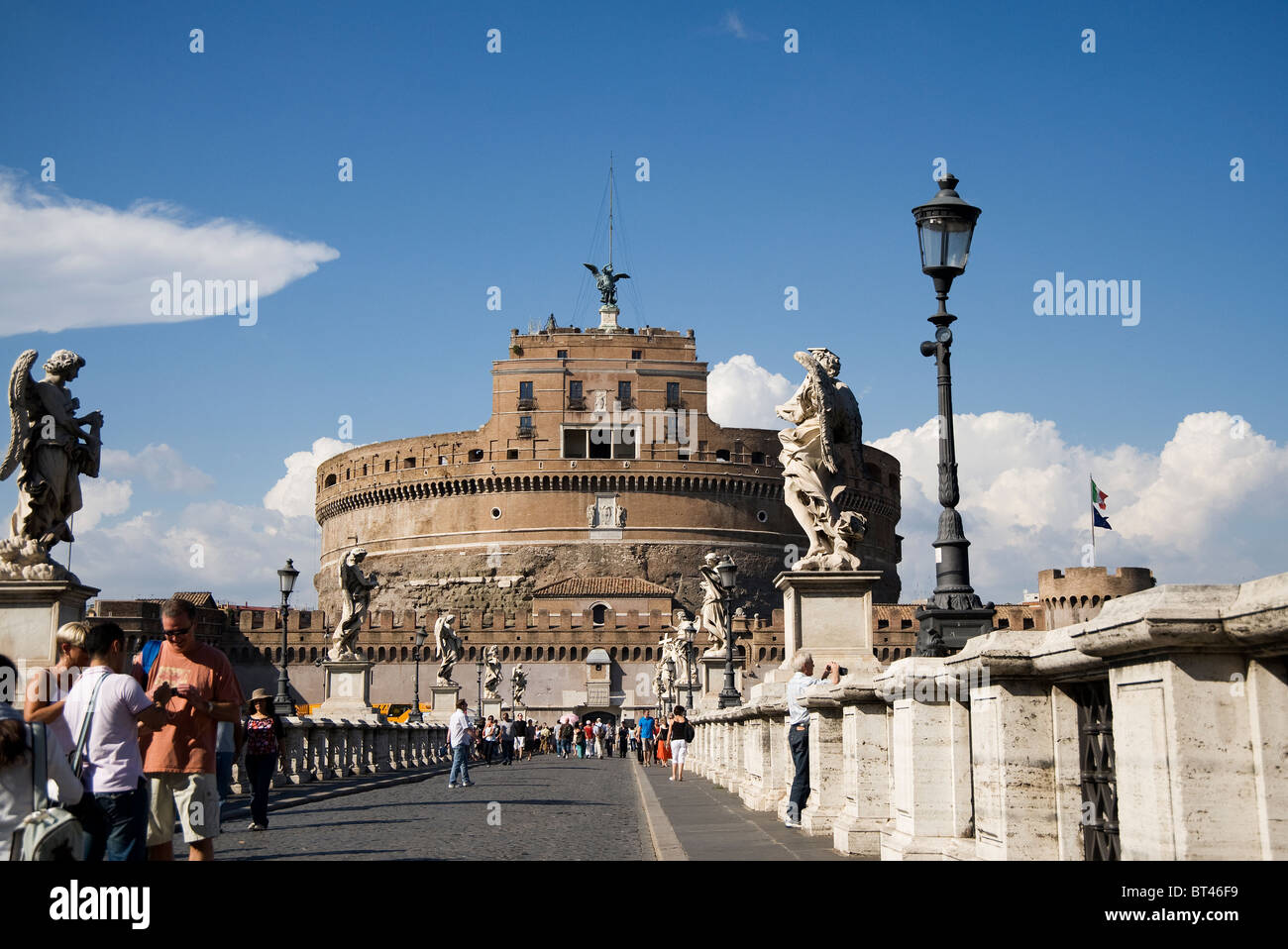 Castel Sant  Angelo (The Mausoleum of Hadrian) , Rome, Italy Stock Photo
