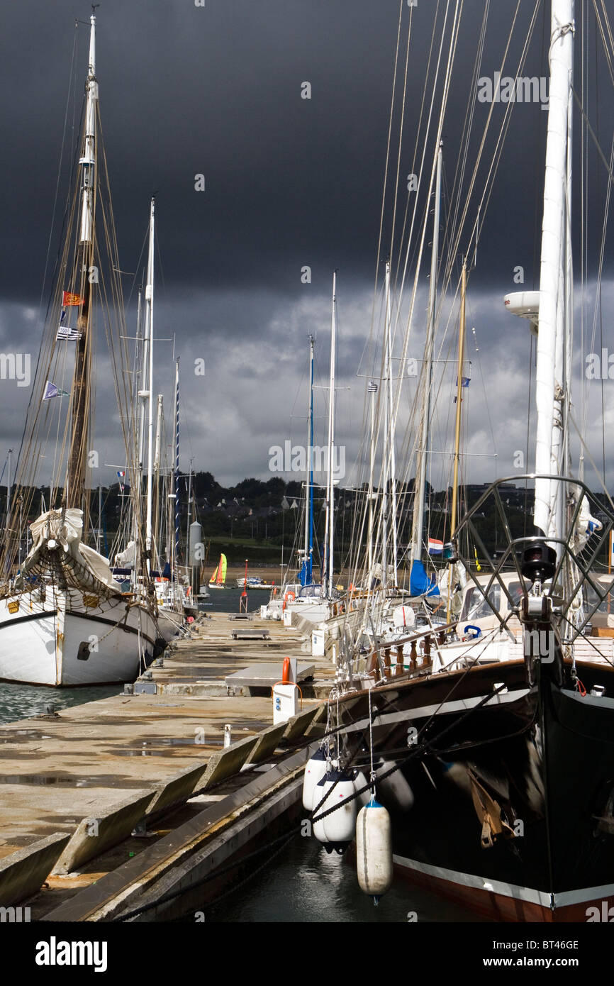 Harbour Brest Brittany France Stock Photo Alamy