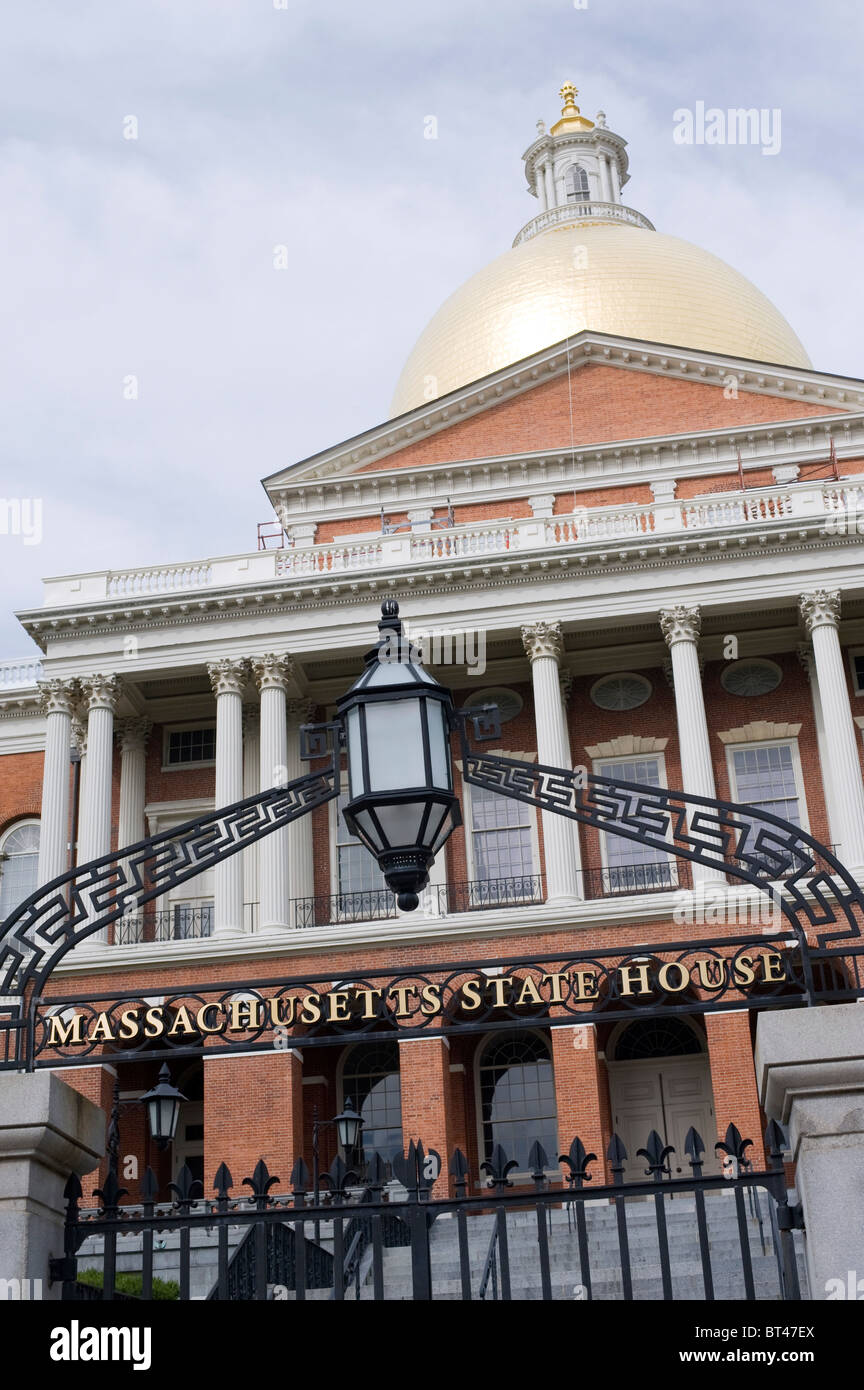 State House Boston MA Government Stock Photo