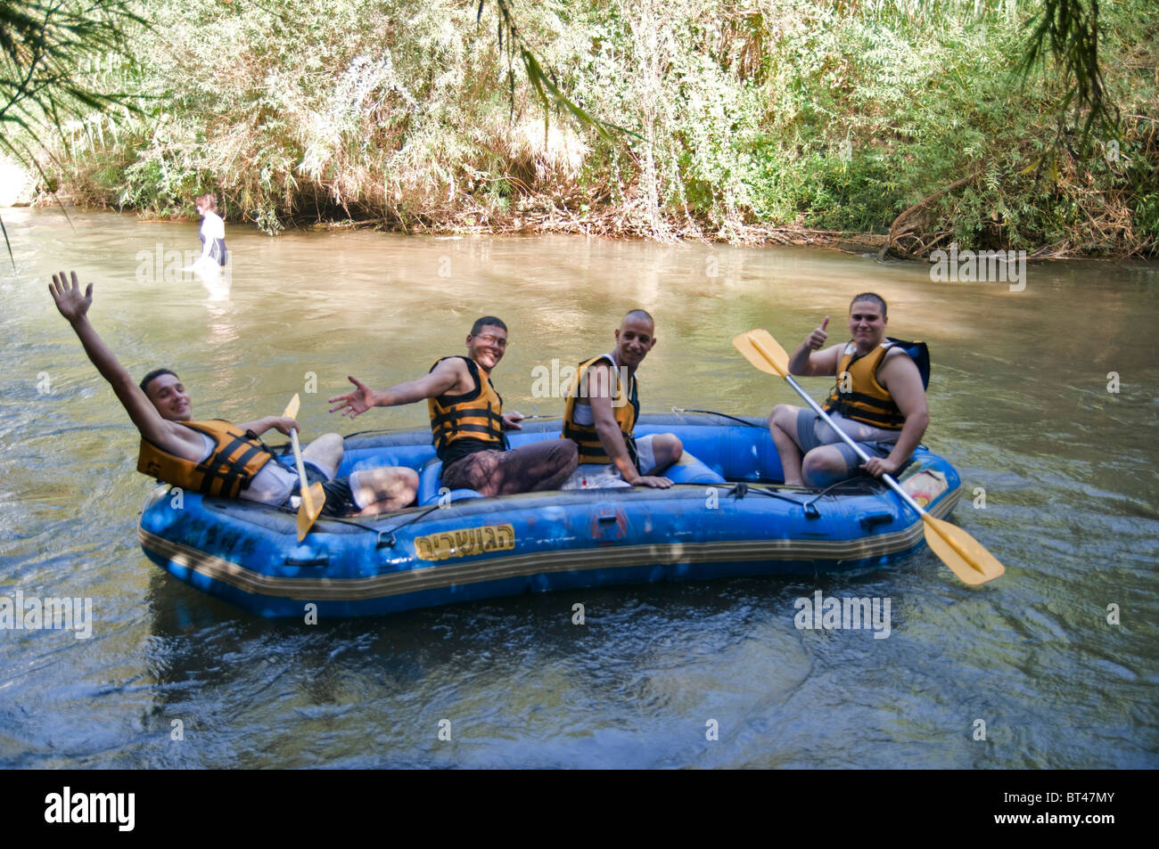 Israel, Upper Galilee, Hazbani (AKA Snir River) a tributary of the river Rafting the flowing water Stock Photo - Alamy