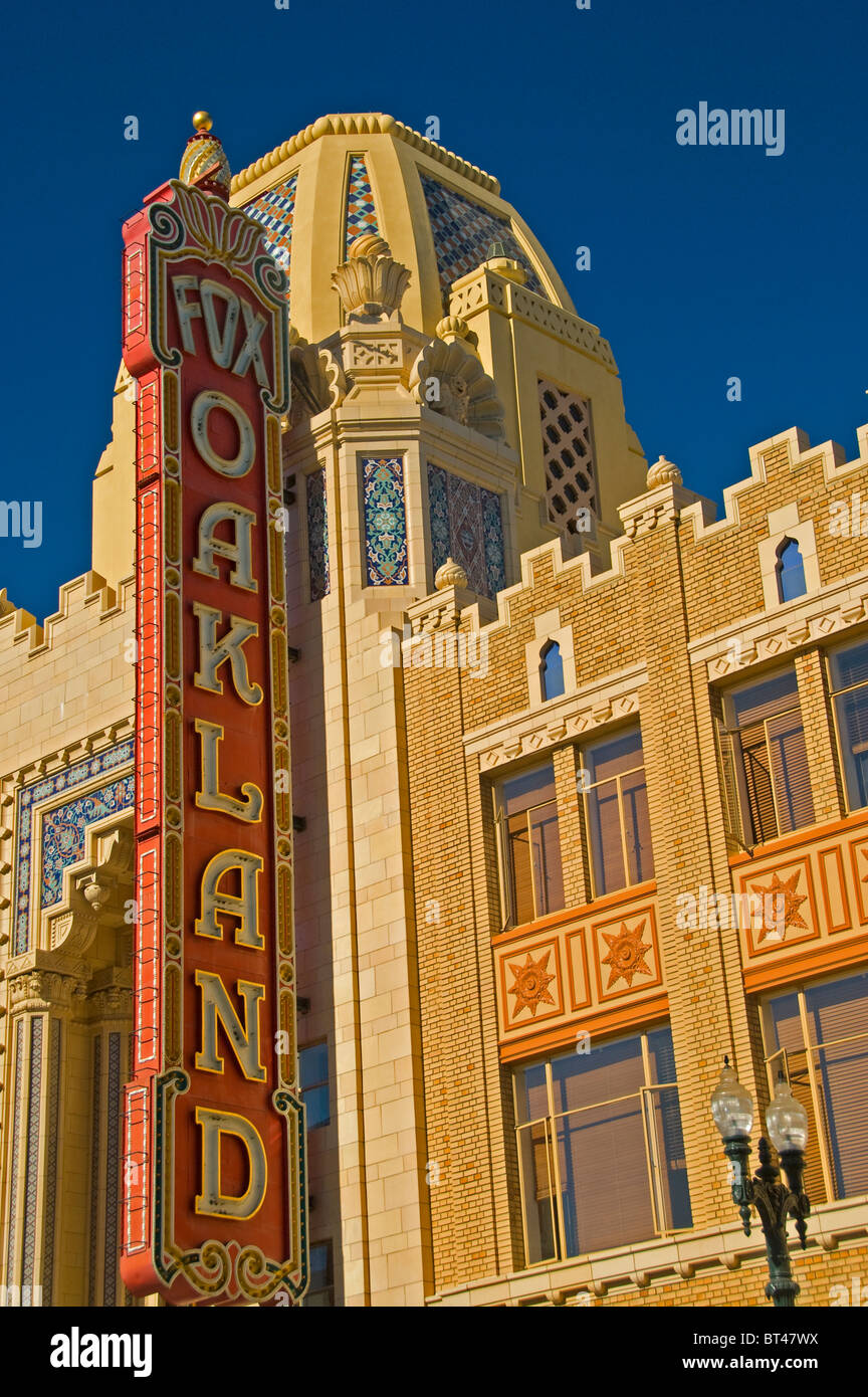 Fox Oakland Theater, Oakland, California, restored and renovate Stock Photo