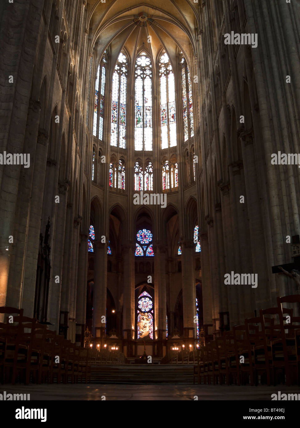 Beauvais Cathedral of St peter, Picardie,Oise (60).Cathédrale Saint-Pierre de Beauvais Stock Photo