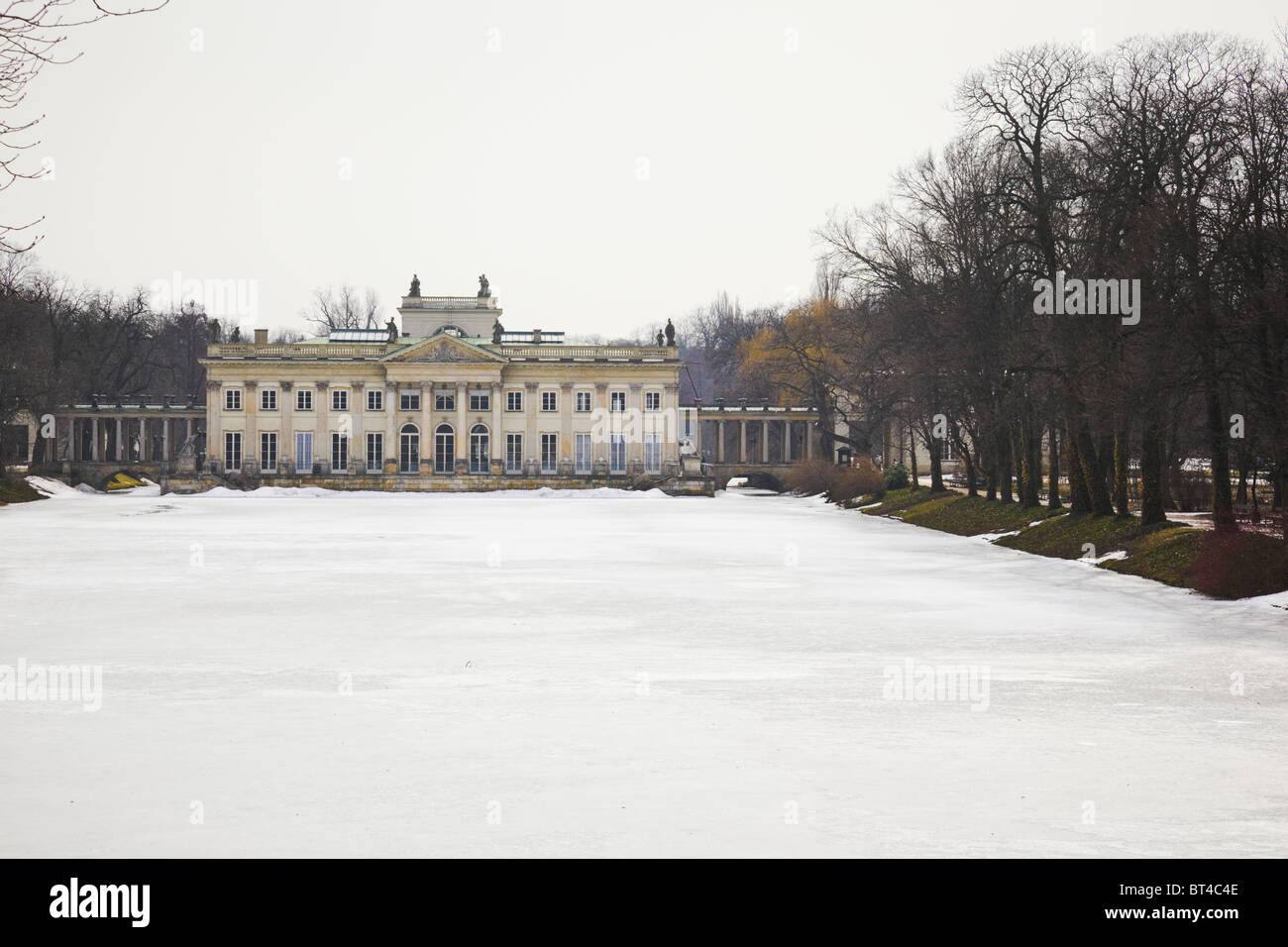 Łazienki Palace in Royal Baths Park (Warsaw, Poland) Stock Photo