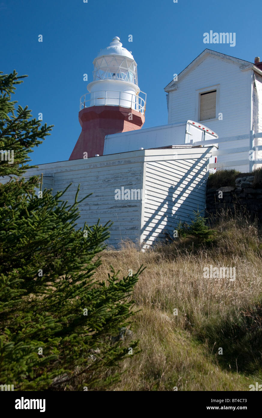 Canada, Newfoundland and Labrador, Twillingate. Long Point Lighthouse. Stock Photo