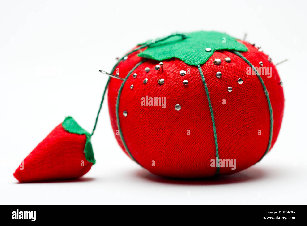 Tomato Sewing Pin Cushion stock photo. Image of darning - 44537648