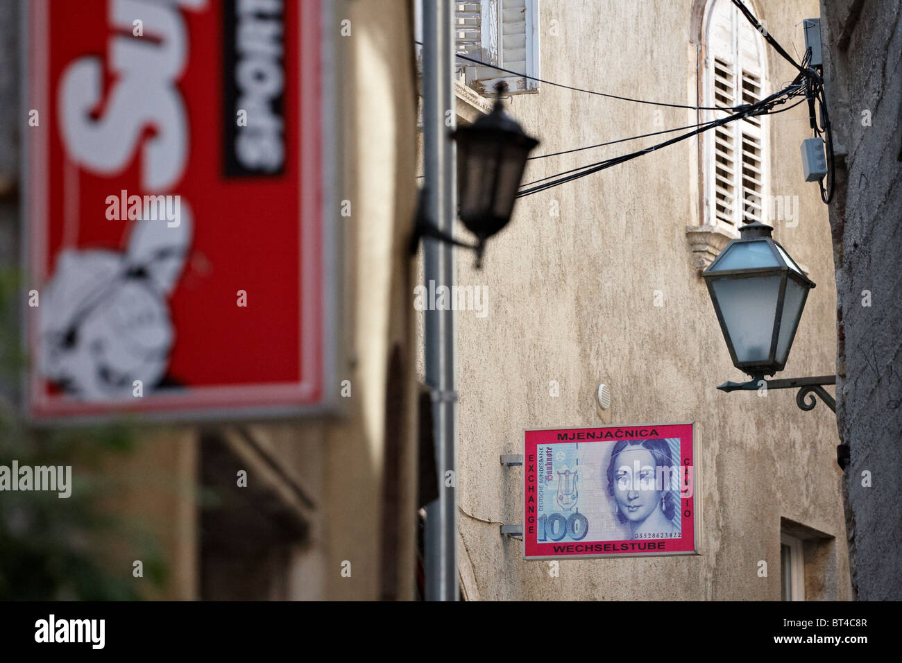 money exchange, croatia Stock Photo Alamy