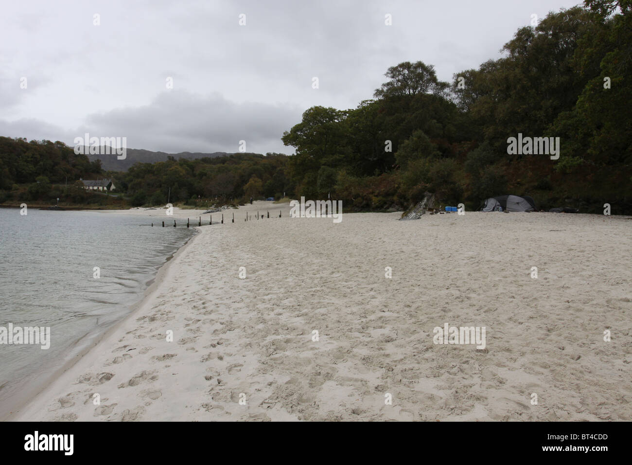 white sand beach Morar Scotland October 2010 Stock Photo Alamy