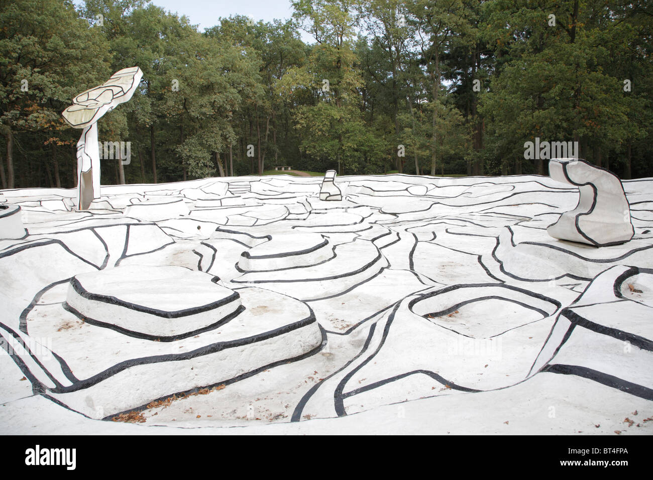 Kroller-Muller Art Museum, Jardin d'email (Jean Dubuffet), Holland, Netherlands Stock Photo