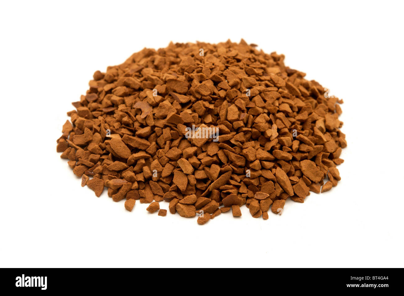 Instant coffee on a white background Stock Photo