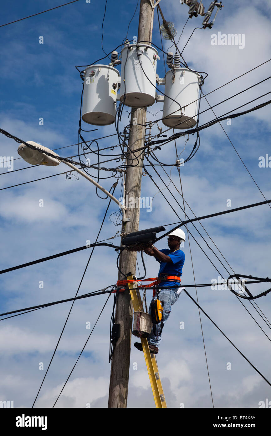 Power Cables Caribbean High Resolution Stock Photography and Images Alamy