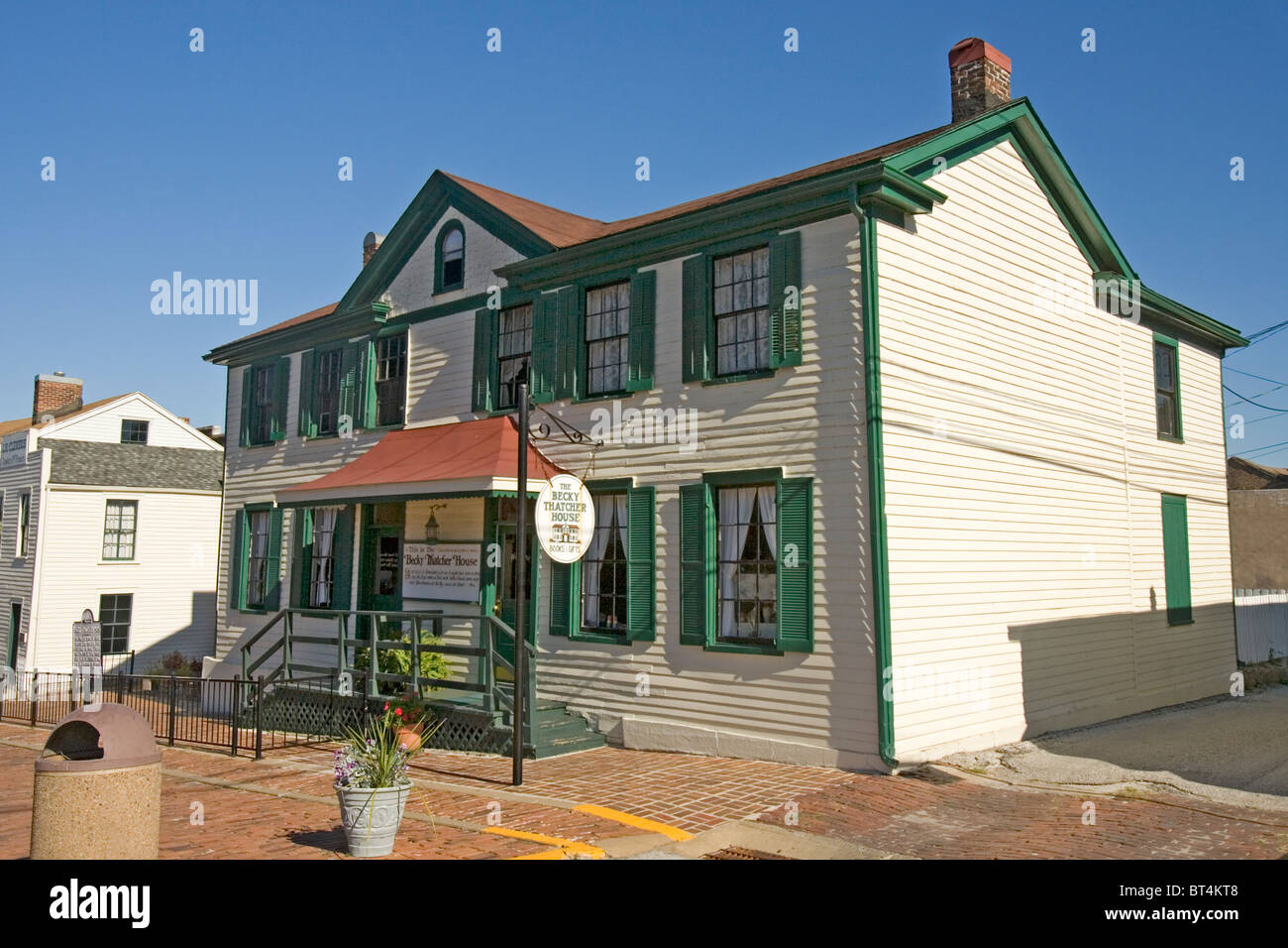 The Becky Thatcher House in Hannibal, Missouri Stock Photo