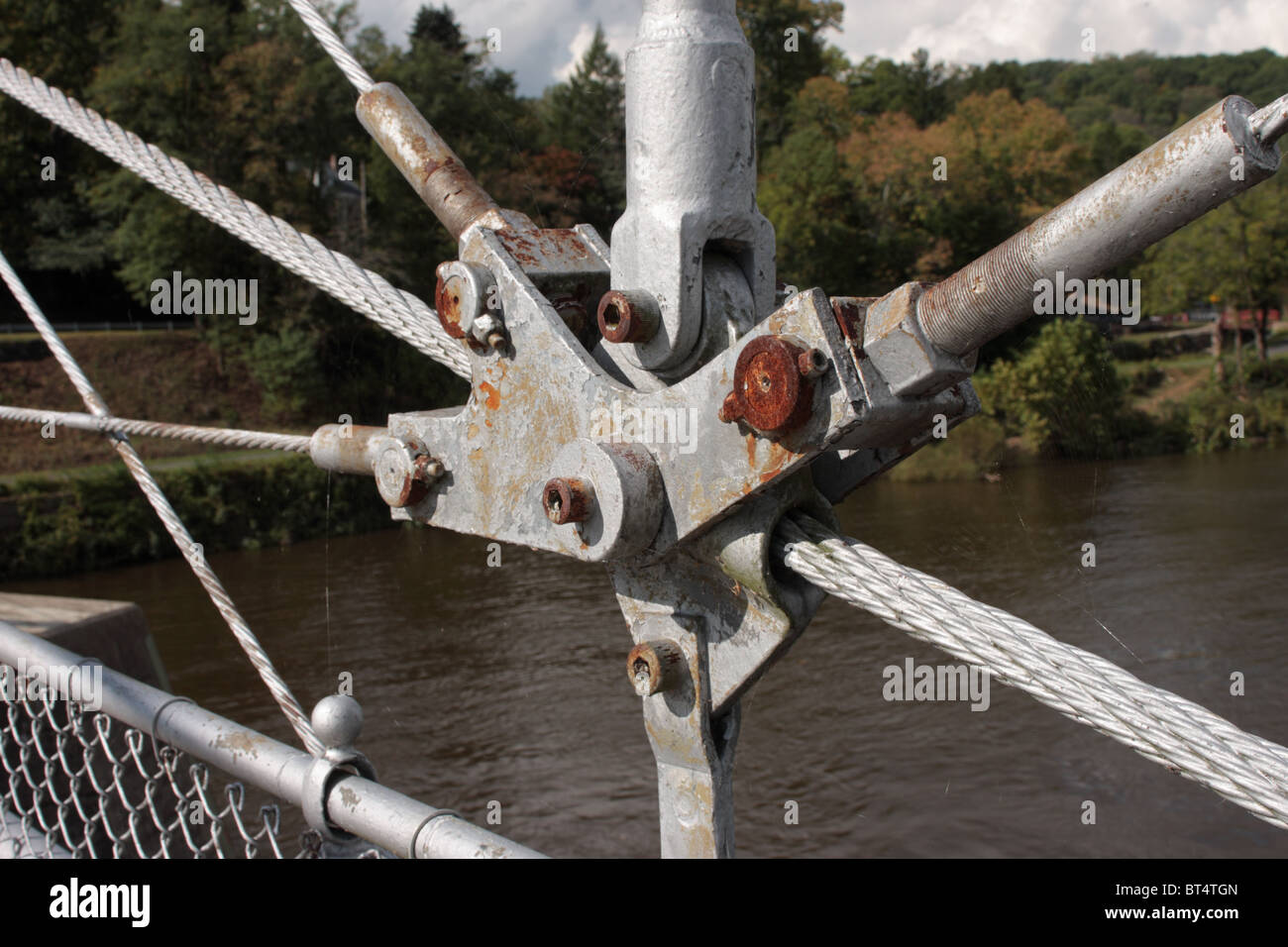 Raven Rock Bridge Lumberville Bucks County Pennsylvania USA Stock Photo