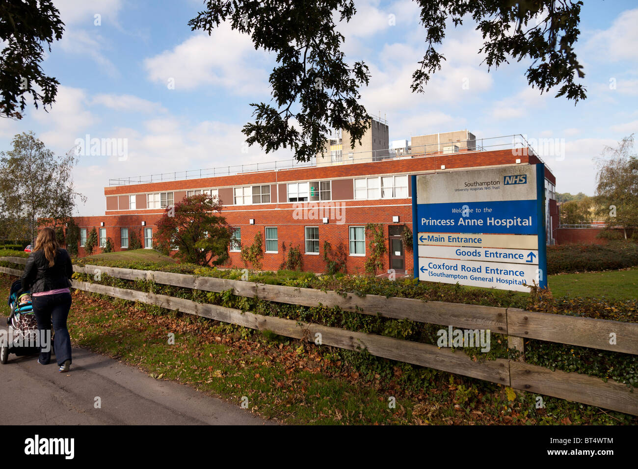 Exterior of Princess Anne Hospital Southampton Stock Photo