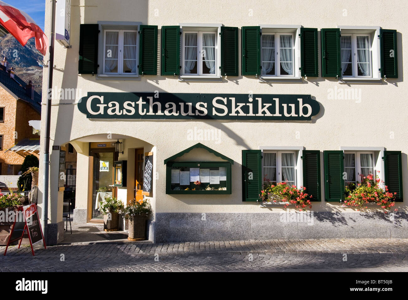 Gasthaus Skiklub, Andermatt, Canton Uri, Switzerland Stock Photo