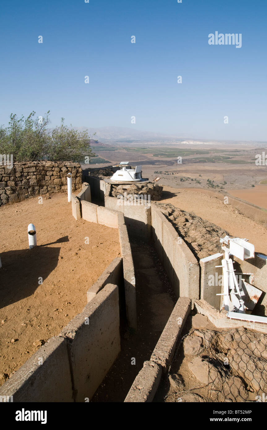 Israel, The Golan Heights, Abandoned military outpost on Mount Bental