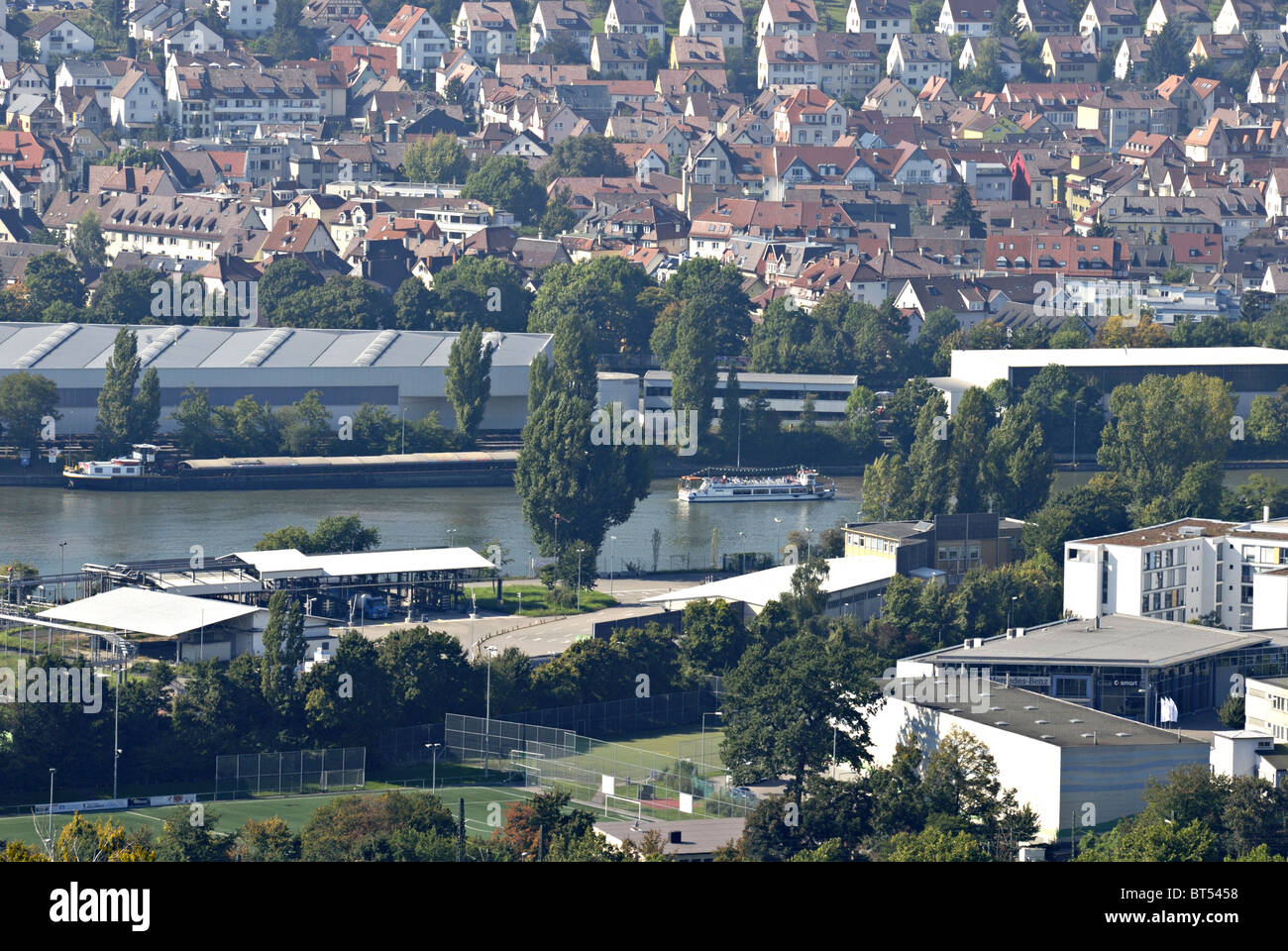 Neckar River Stuttgart-Untertürkheim Stock Photo - Alamy