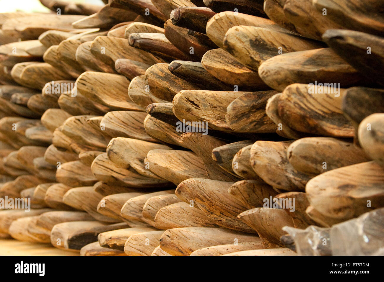 Katsuobushi, or dried, fermented and smoked skipjack tuna, also known as bonito fish, in market