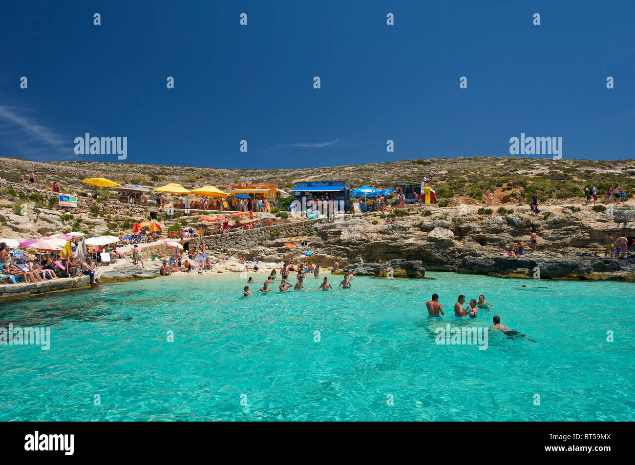 Blue Lagoon, Comino Island, Malta Stock Photo
