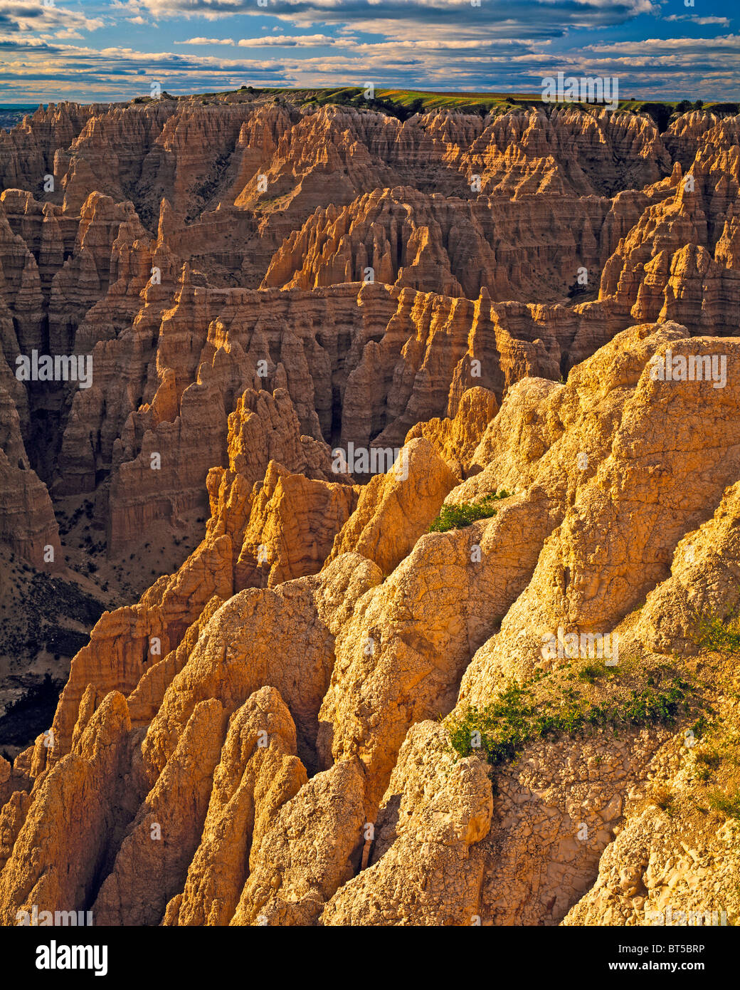Summer View from Sheep Mountain Table, Sacred site to Sioux Indians, Badlands National Park, South Unit, South Dakota Stock Photo