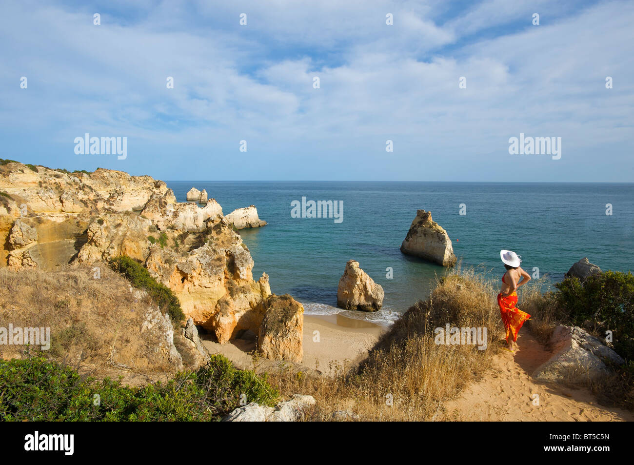 Praia dos Tres Irmaos, Algarve, Portugal Stock Photo