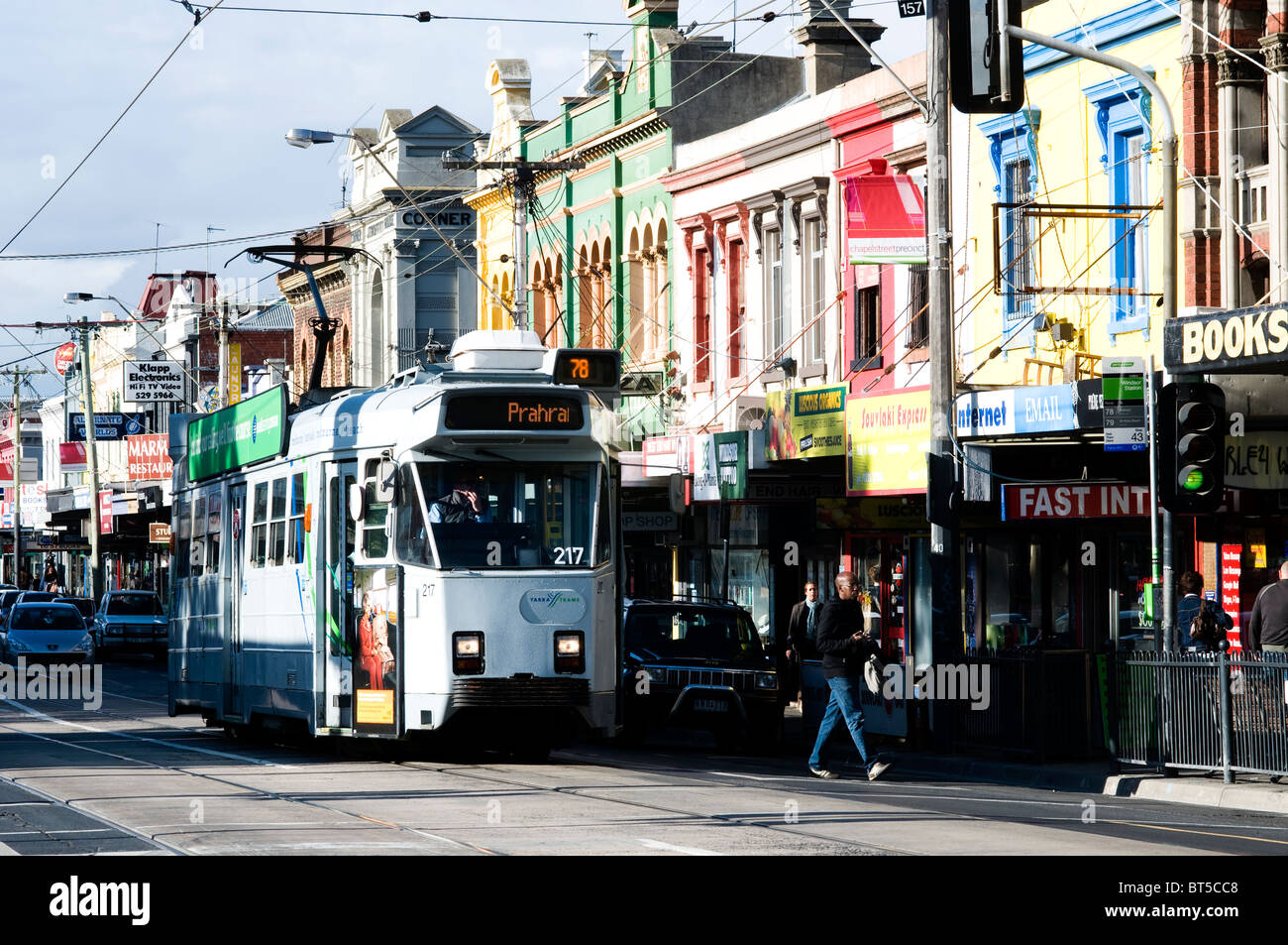 tram, chapel street prahran melbourne, victoria, australia Stock Photo 32081624 Alamy
