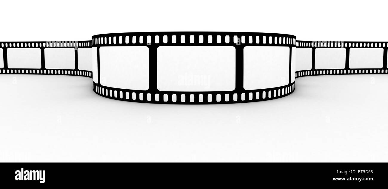 Blank film strip Stock Photo