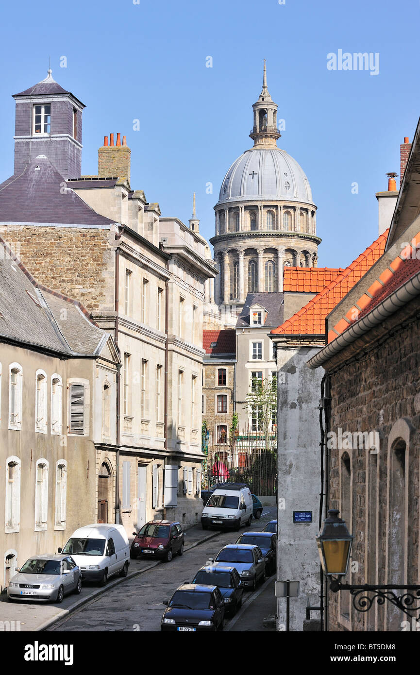 The Basilica of Notre-Dame de Boulogne at Boulogne-sur-Mer, France Stock Photo