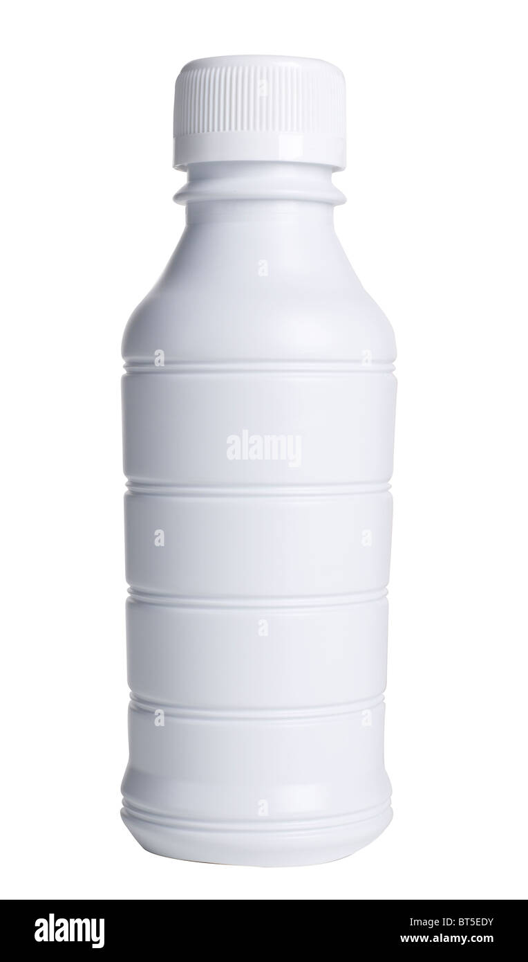 White plastic bottle Stock Photo