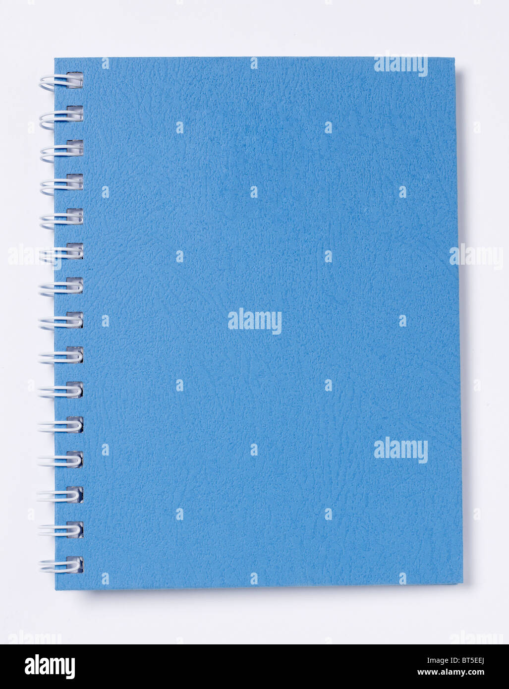 Hard Cover Book pages diary ledger elevated view Stock Photo