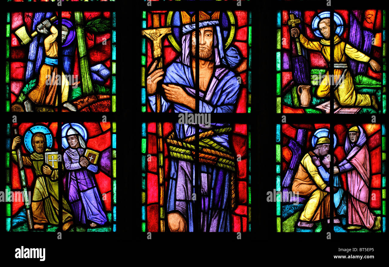 Stained glass Saint John's cathedral Wroclaw Stock Photo - Alamy