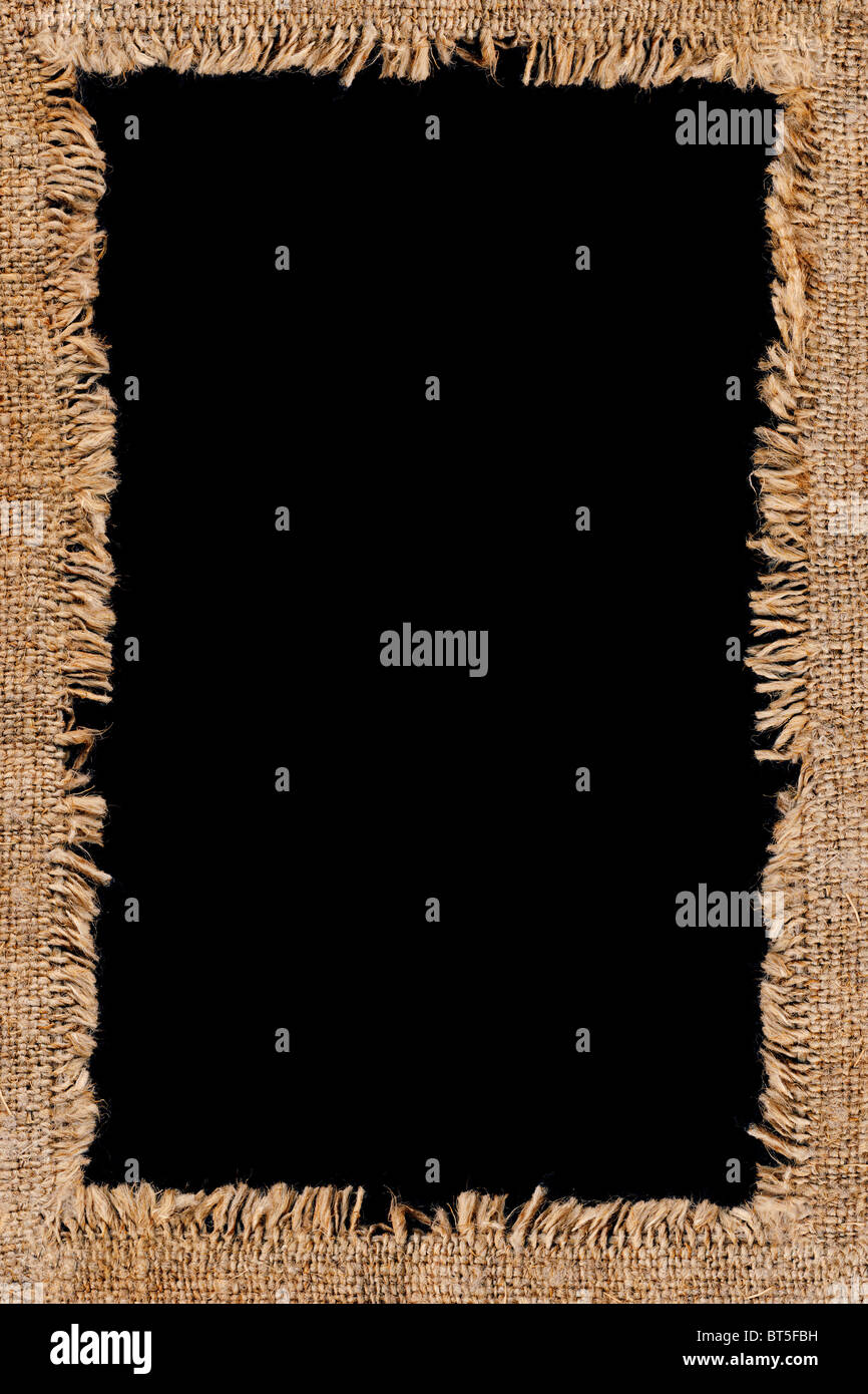 Rectangular vertical framework made of a rough sacking Stock Photo - Alamy