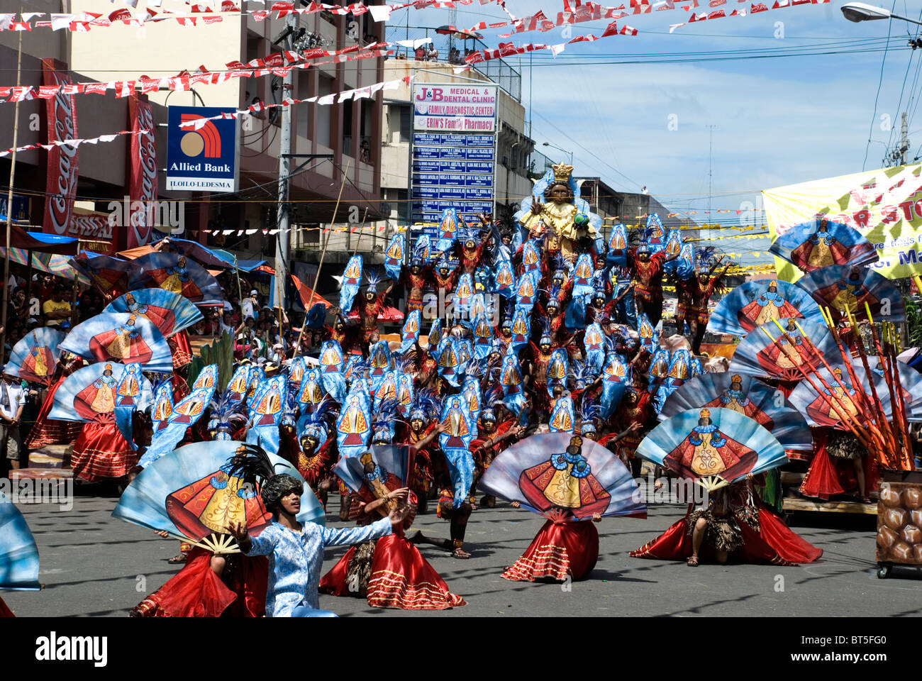 philippines, panay, iloilo, dinagyang festival Stock Photo