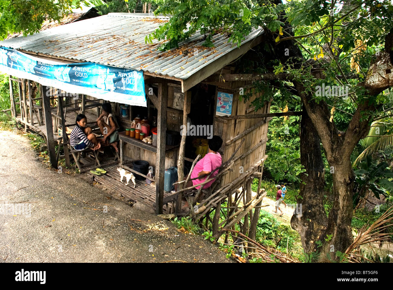 philippines, siquijor island, larena town, shop out of town Stock Photo
