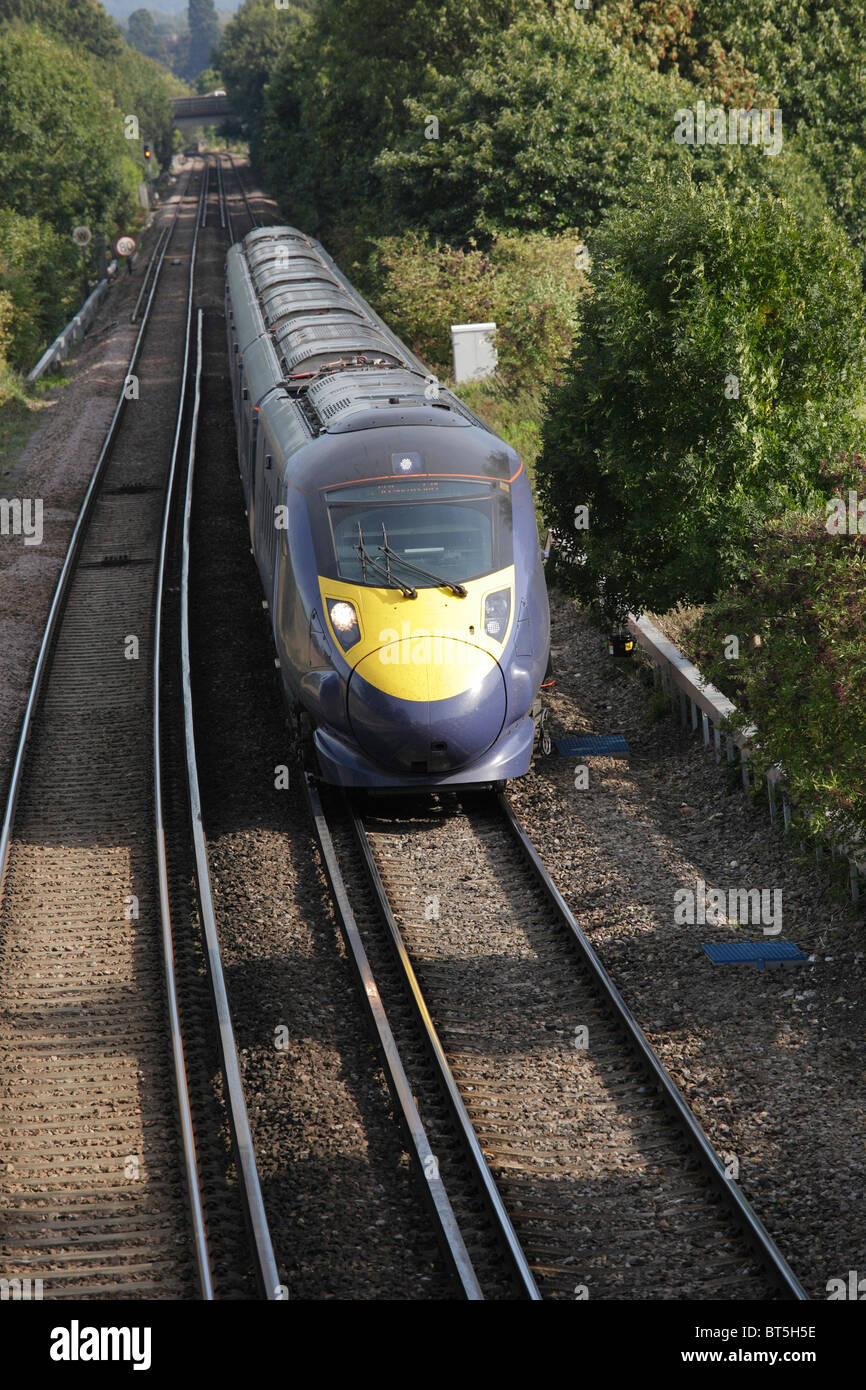 High speed Javelin train Stock Photo