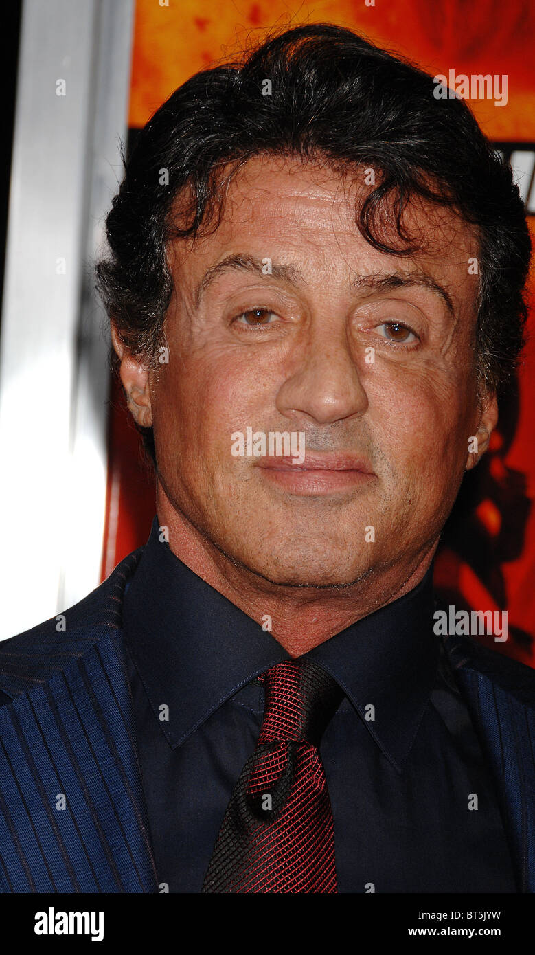 SYLVESTER STALLONE   US film actor in October 2010 Photo Jeffrey Mayer Stock Photo