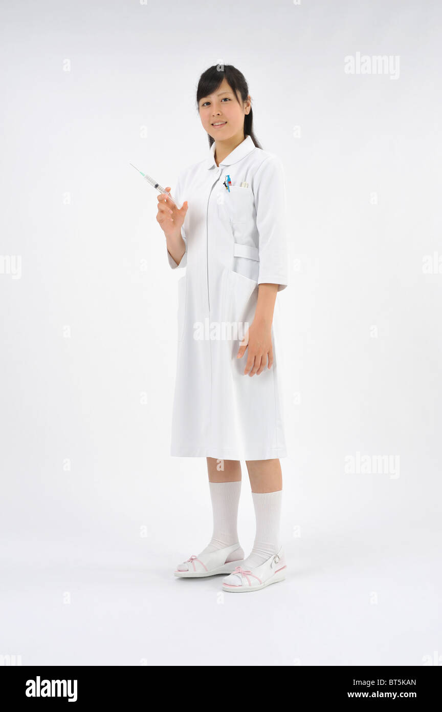 Portrait of female nurse Stock Photo