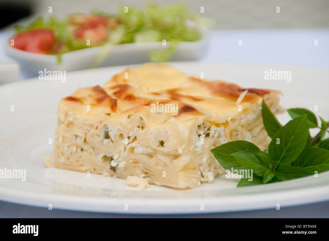 A speciality od Turkish cuisine, Su boregi Stock Photo