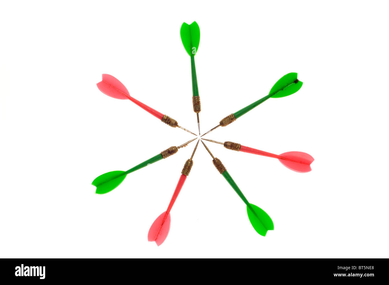 Red and green arrows Stock Photo - Alamy