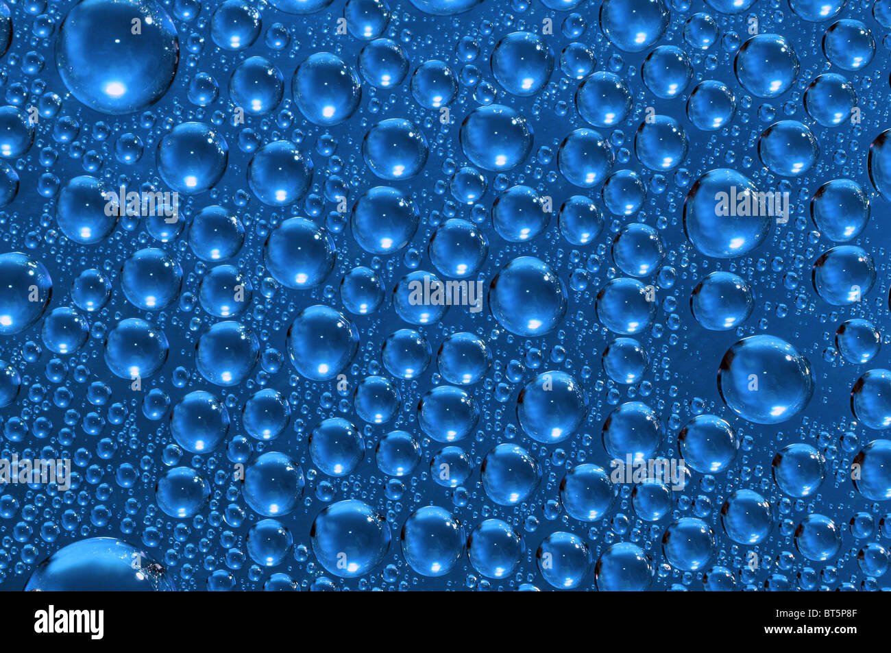 Natural water drops for texture or background Stock Photo