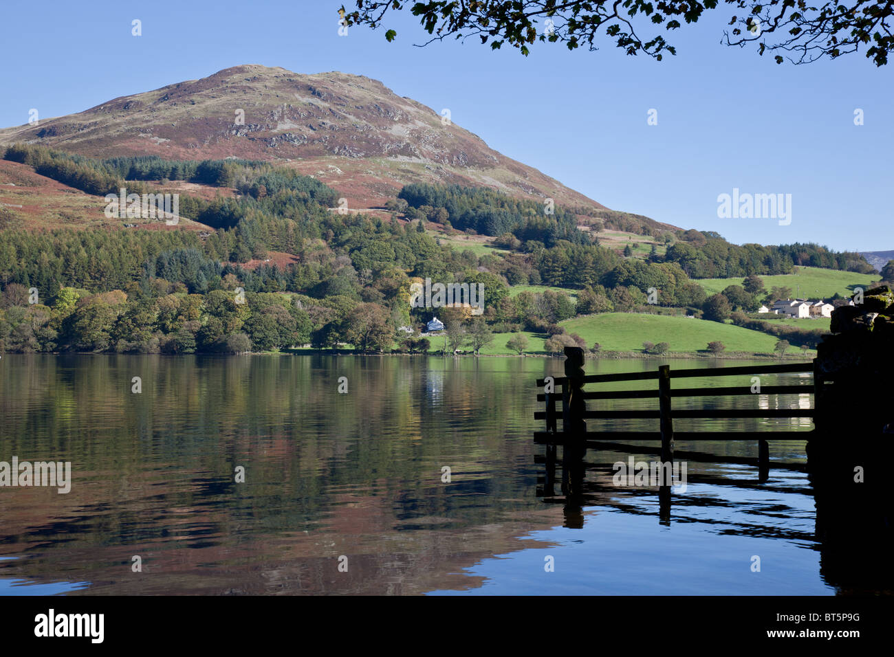 Loweswater and Loweswater Fell in the background, near Cockermouth, Lake District, Cumbria Stock Photo